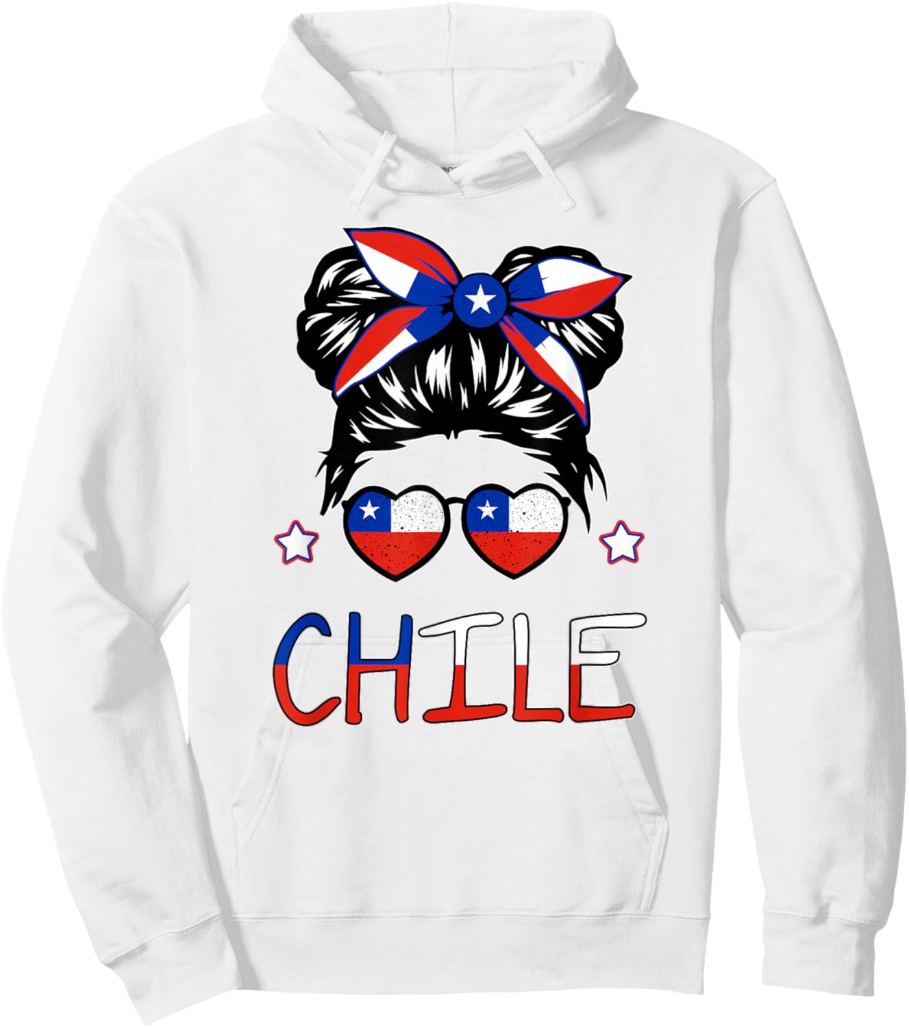 Toddler Chile Flag Chilean Hispanic Heritage Women Kids Baby Hoodie - Hoodie | White