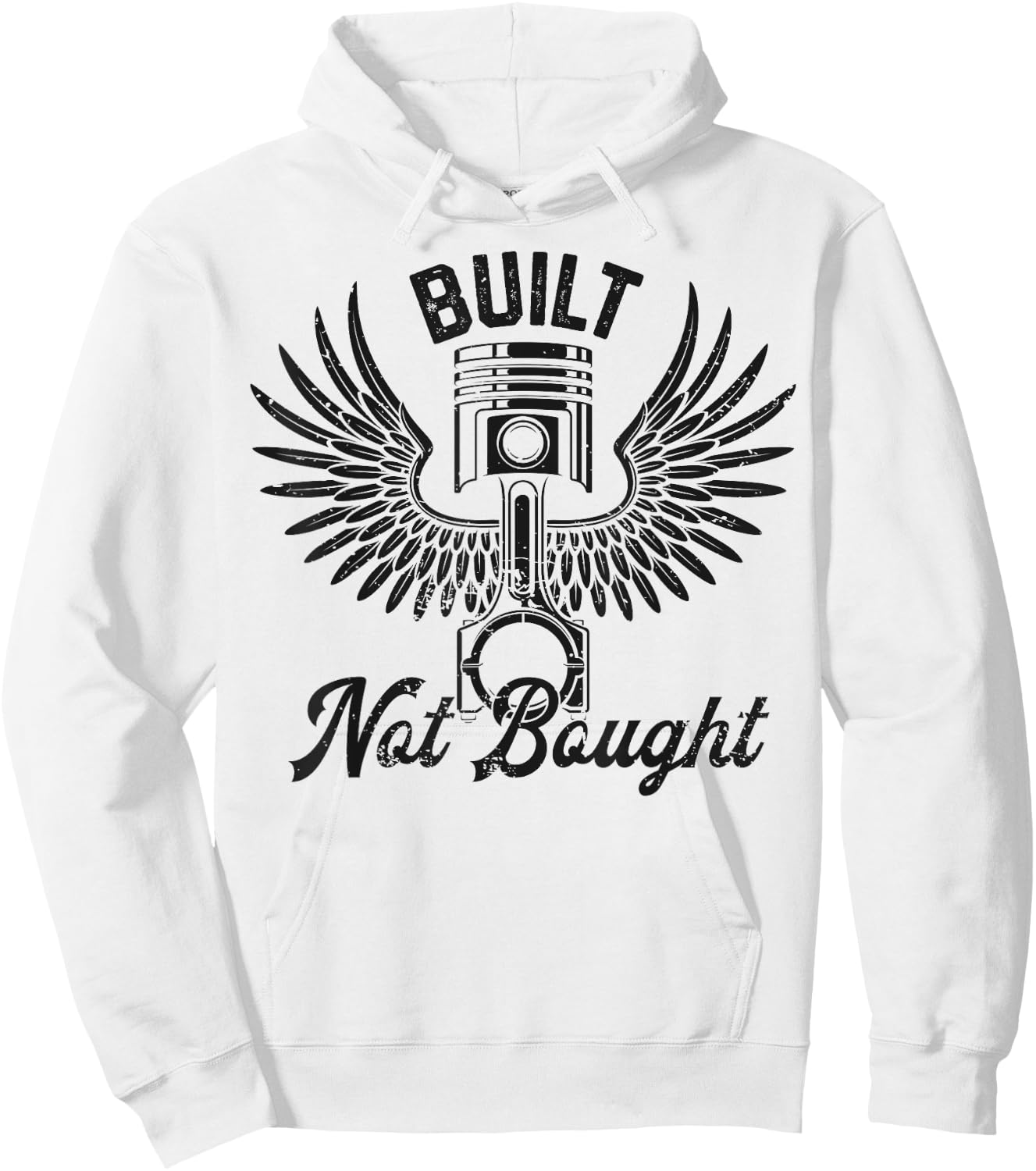 Built Not Bought Funny Mechanic Vintage Gifts Men Women Hoodie - Hoodie | White