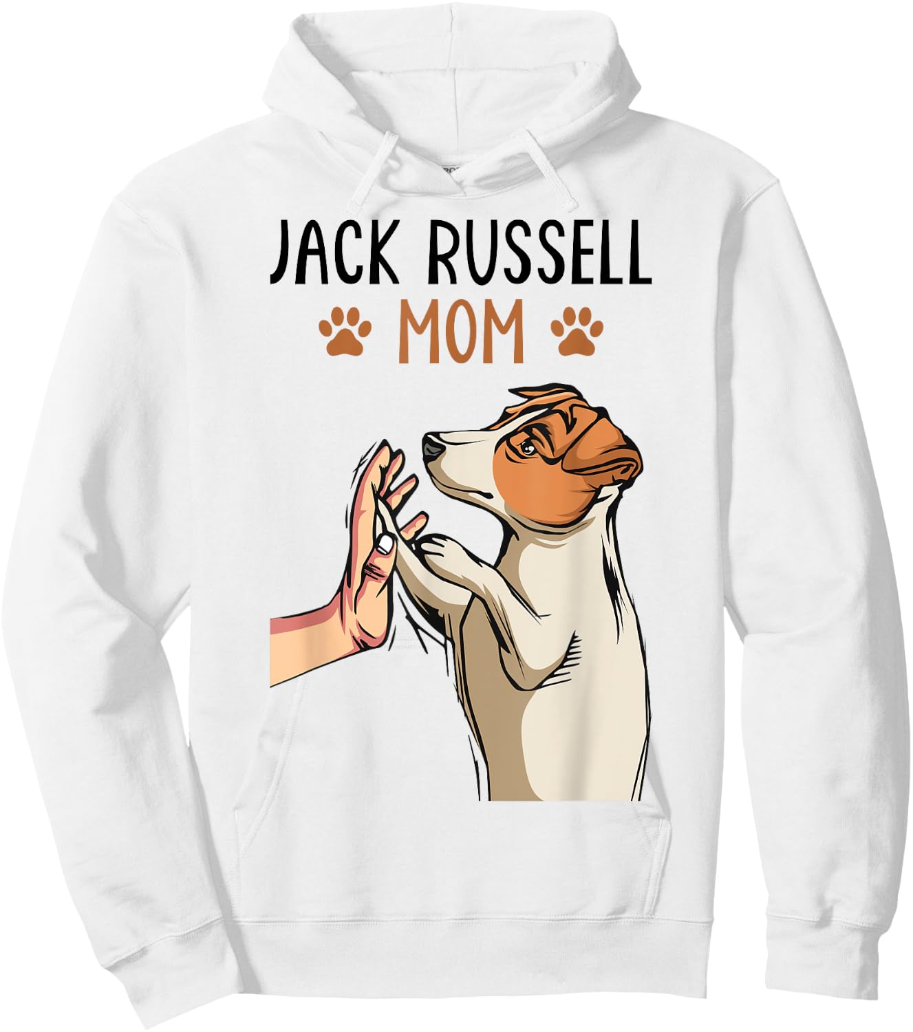 Jack Russell Terrier Mom Cute Dog Mama Funny Women Hoodie - Hoodie | White