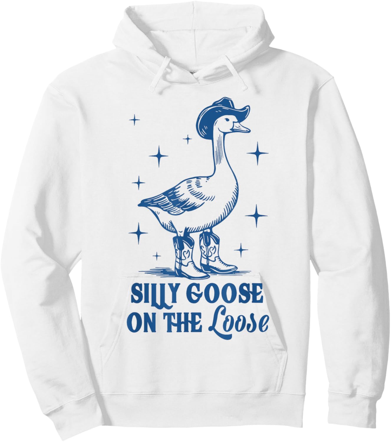 Funny Goose Cowgirl Graphic For Girl Women Hoodie - Hoodie | White
