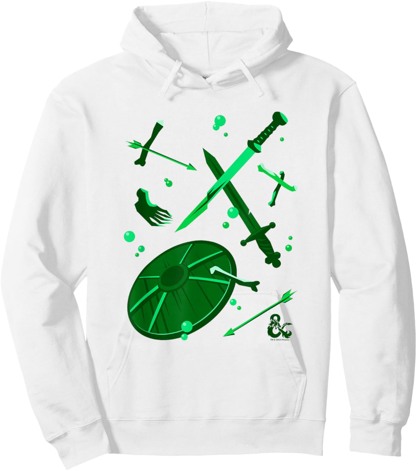Dungeons & Dragons Halloween A Gelatinous Cube Attack Hoodie - Hoodie | White
