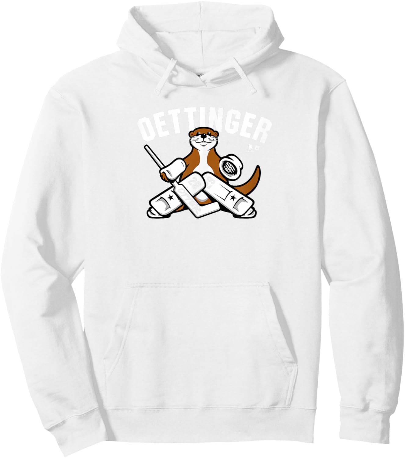 Jake Oettinger: Otter - Dallas Hockey Hoodie - Hoodie | White