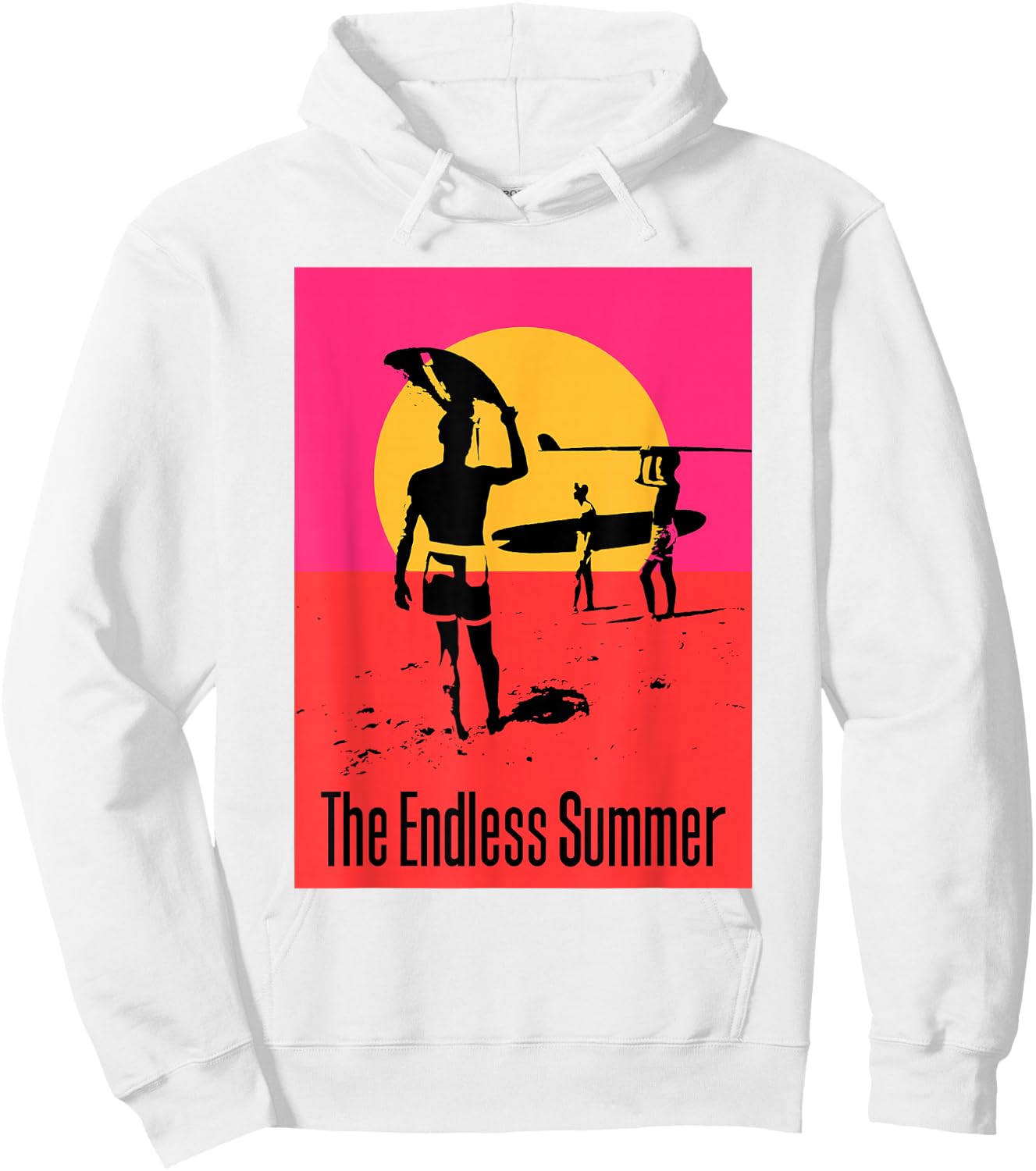 The Endless Summer Classic Surf Movie Poster Hoodie - Hoodie | White
