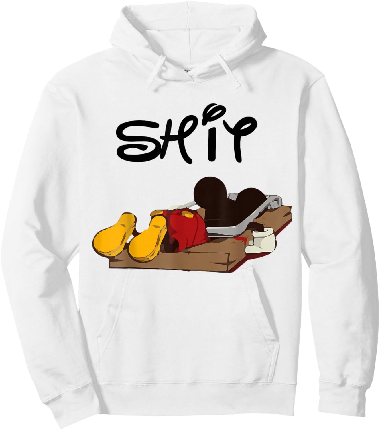 Cartoon Mouse In Trap Hoodie - Hoodie | White