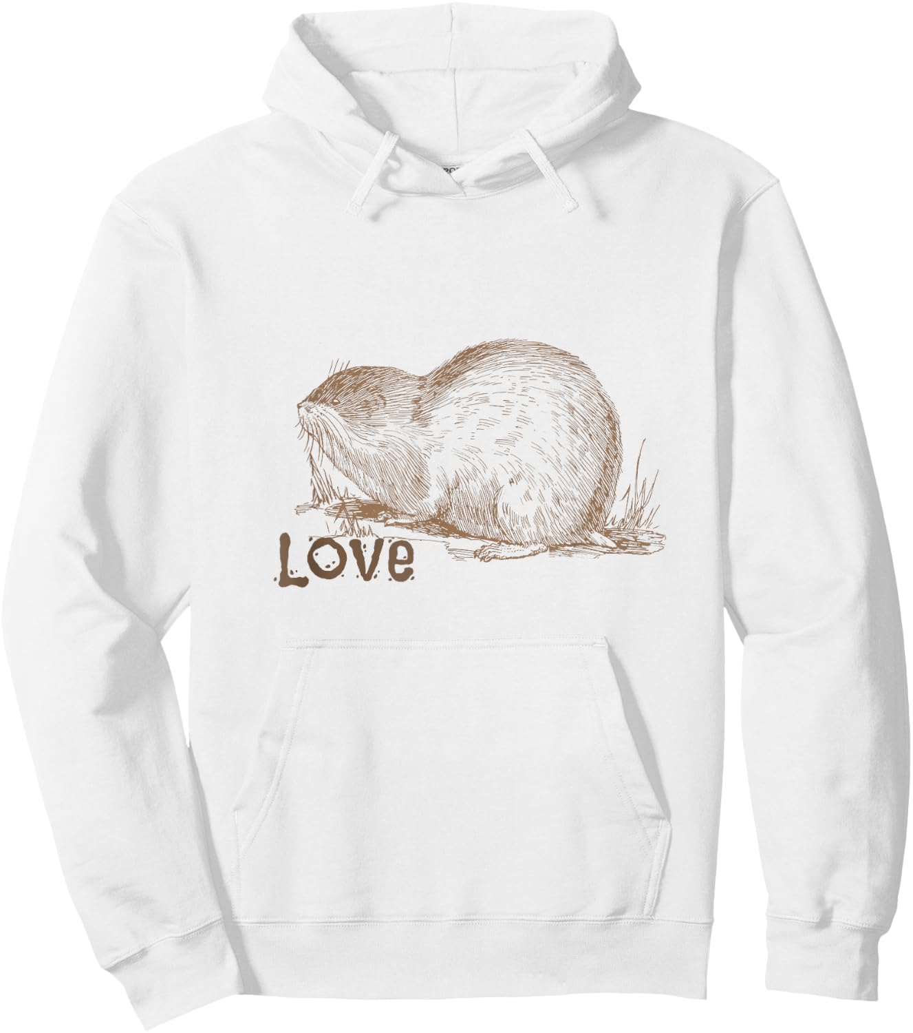 Muskrat Love Music , 70s Retro Rodent Rhythms Hoodie - Hoodie | White