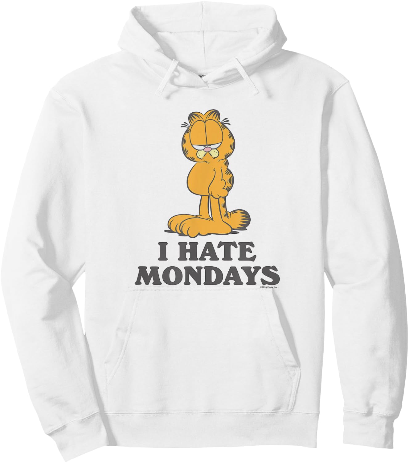 Garfield - I Hate Mondays Hoodie - Hoodie | White
