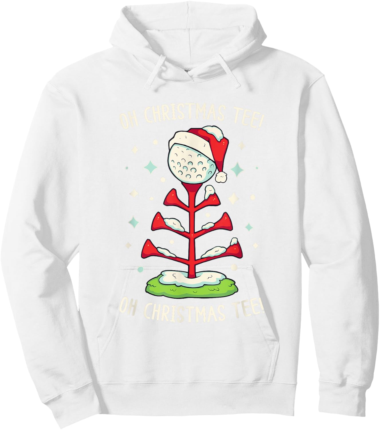 Funny Golf Christmas Shirt Oh Christmas Funny Pun Golf Hoodie - Hoodie | White