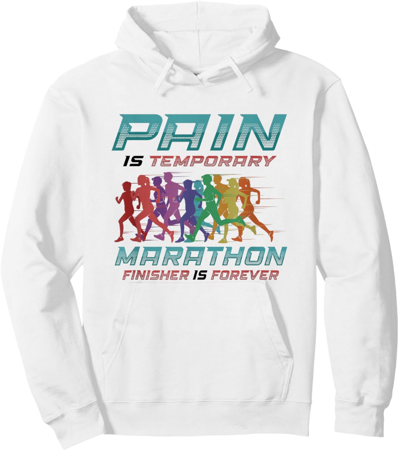 Marathon Finisher Is Forever Marathon Runner Hoodie - Hoodie | White