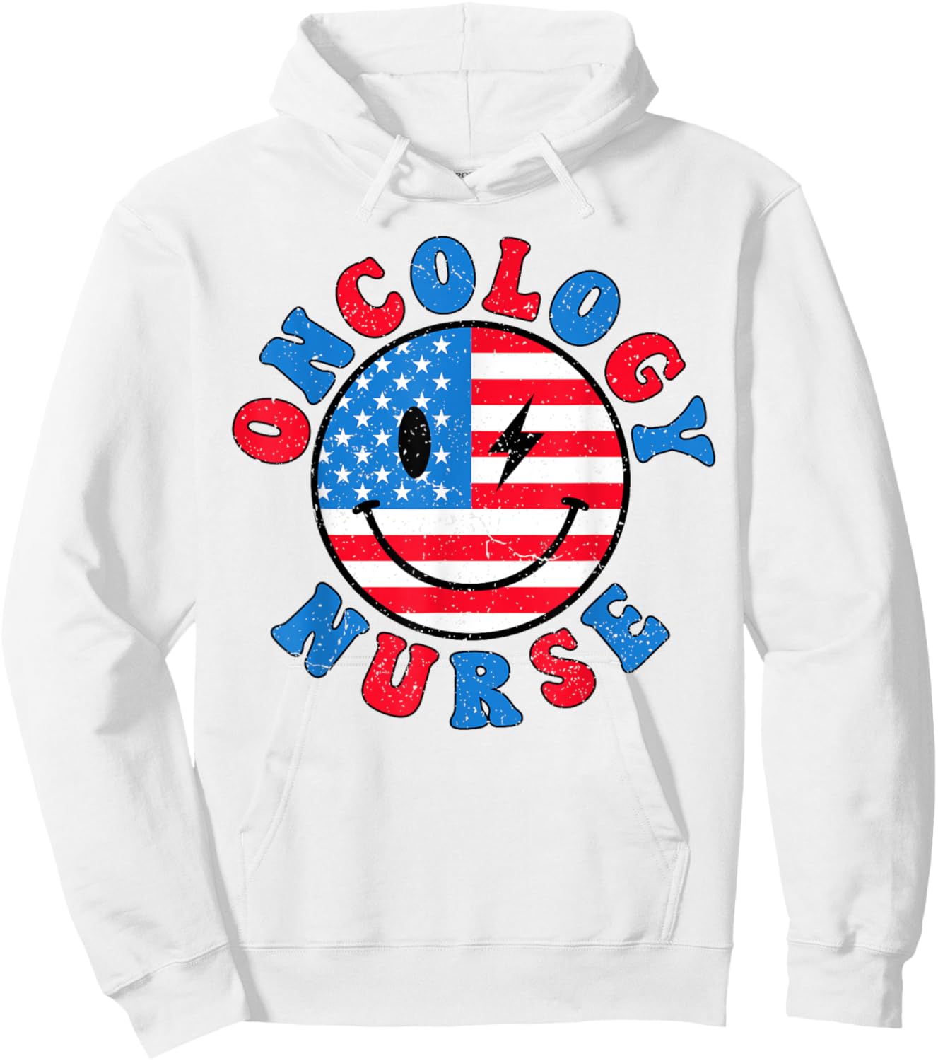 Oncology Nurse 4th of July 2024 Oncology Medical Assistant Hoodie - Hoodie | White