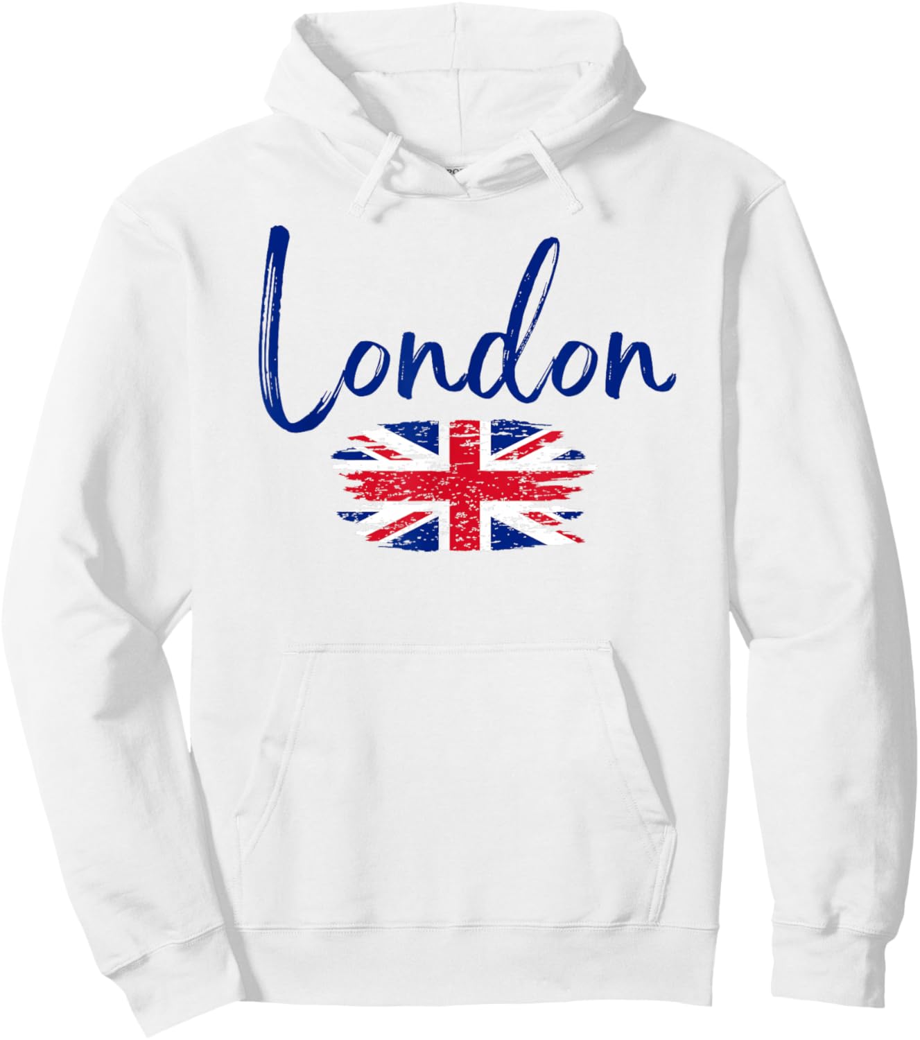 Vintage London England United Kingdom Flag Hoodie - Hoodie | White