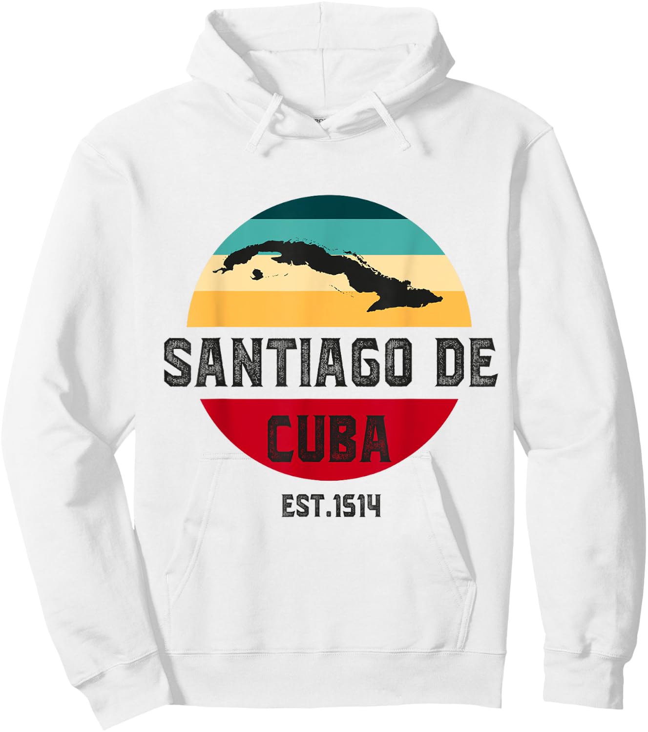 Santiago de Cuba Cuba Souvenir Slang City Cubano Cuba Hoodie - Hoodie | White