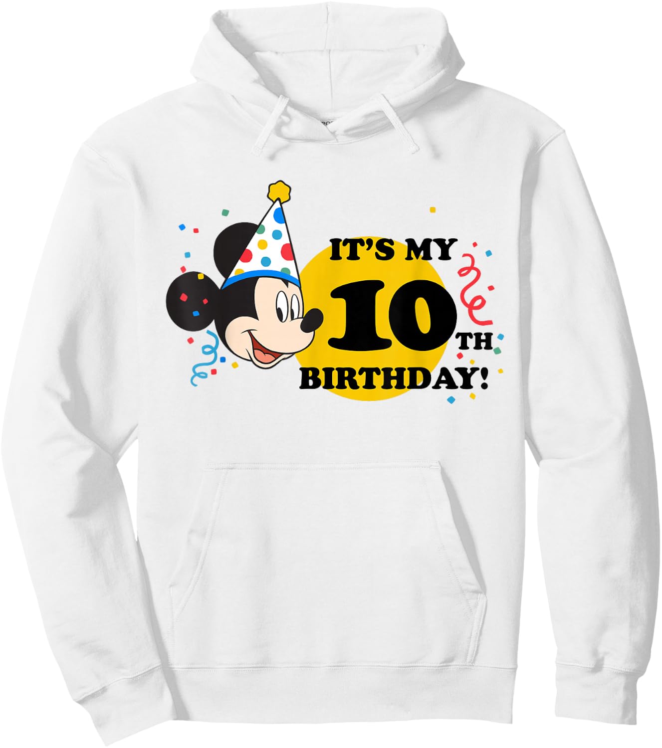 Disney Mickey Mouse 10th Birthday Hoodie - Hoodie | White