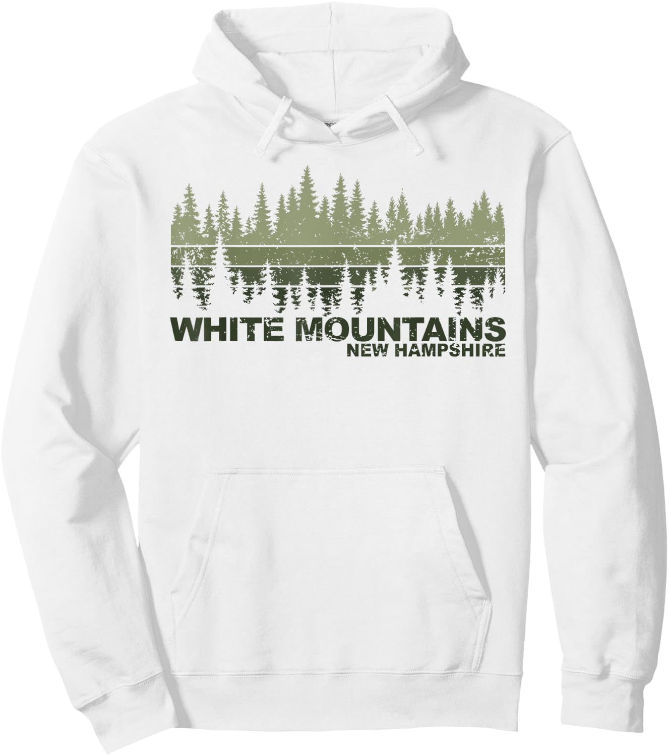 White Mountains New Hampshire Hoodie - Hoodie | White