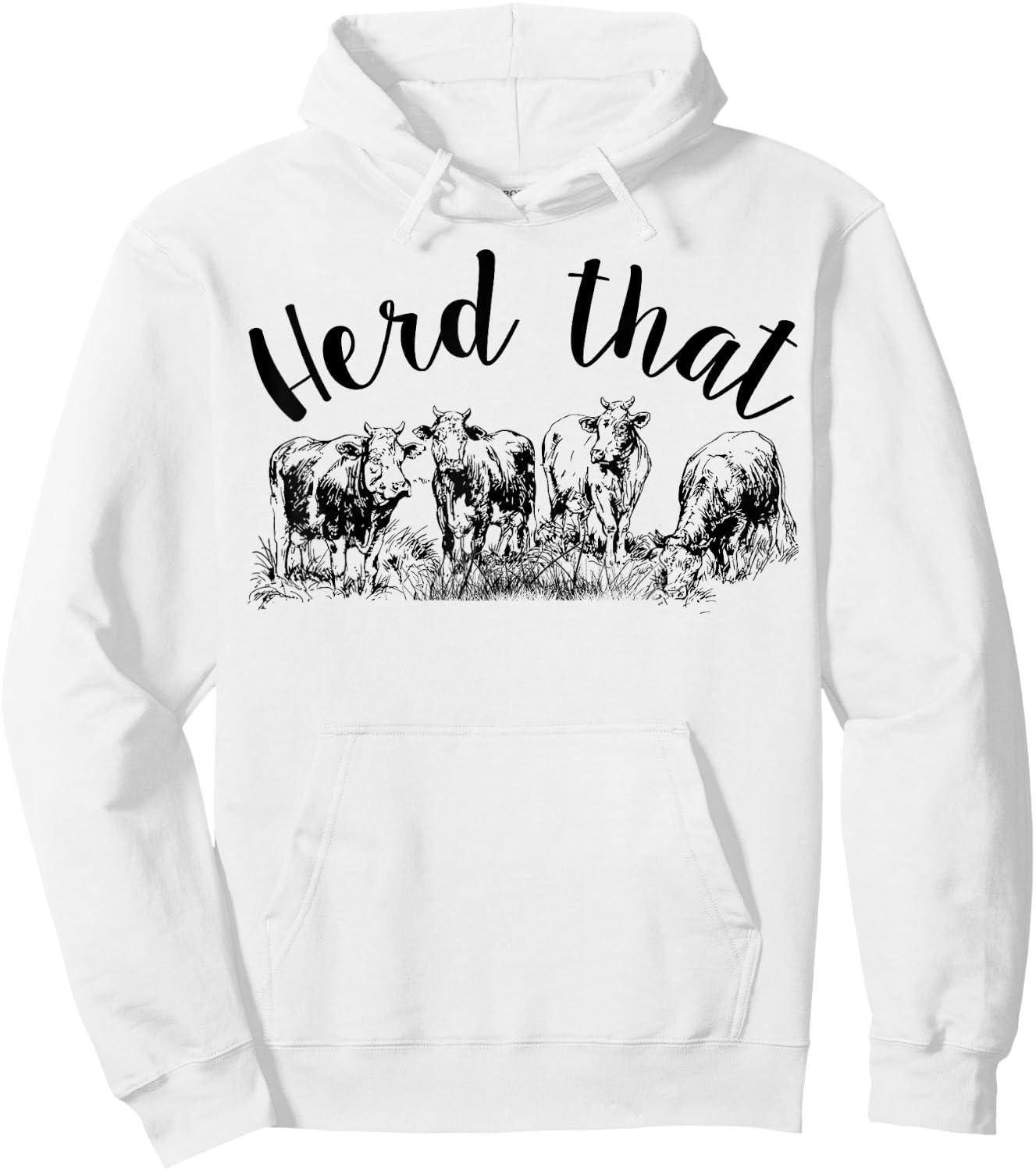 Vintage Cows Farm Cow Herd That Hoodie - Hoodie | White