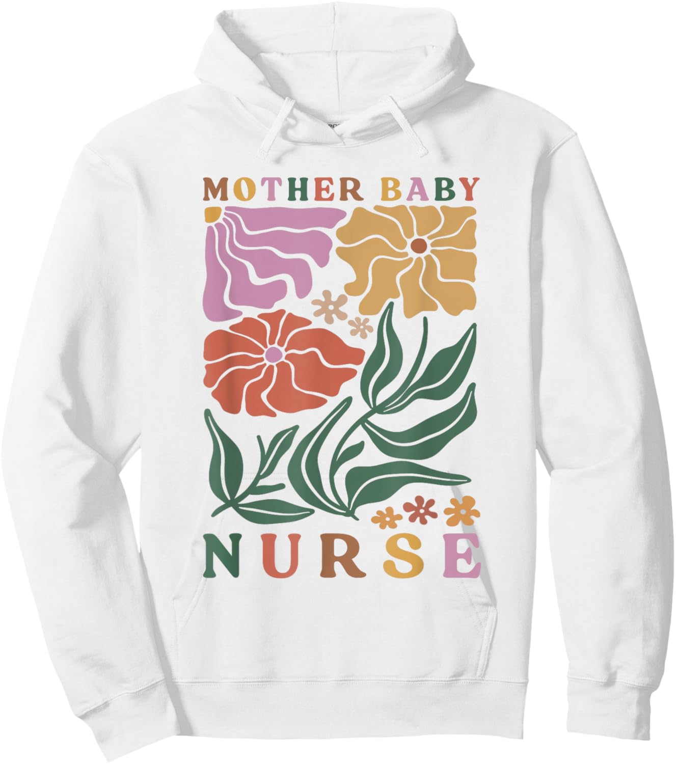 Mother Baby Nurse Postpartum Mom Baby Nursing Graduation Hoodie - Hoodie | White