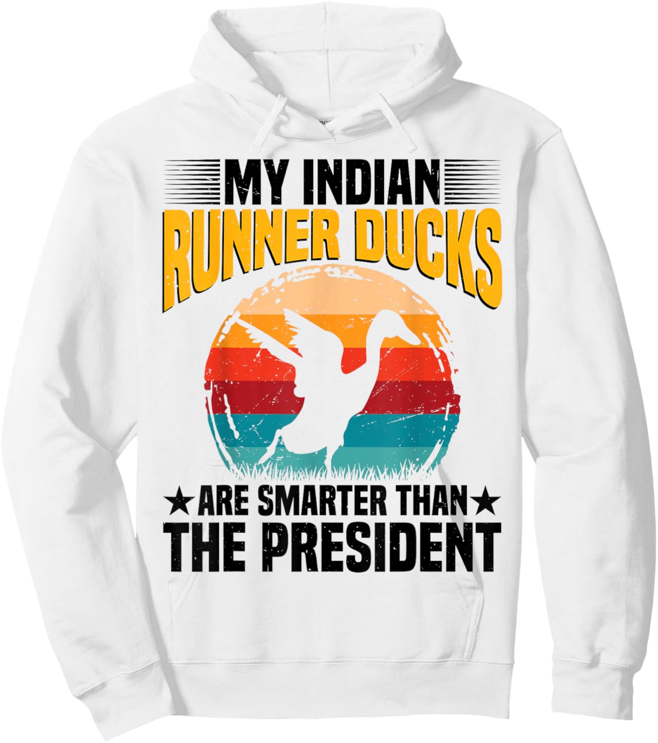 Duck Owner Indian Runner Duck Food Indian Runner Duck Toys Hoodie - Hoodie | White
