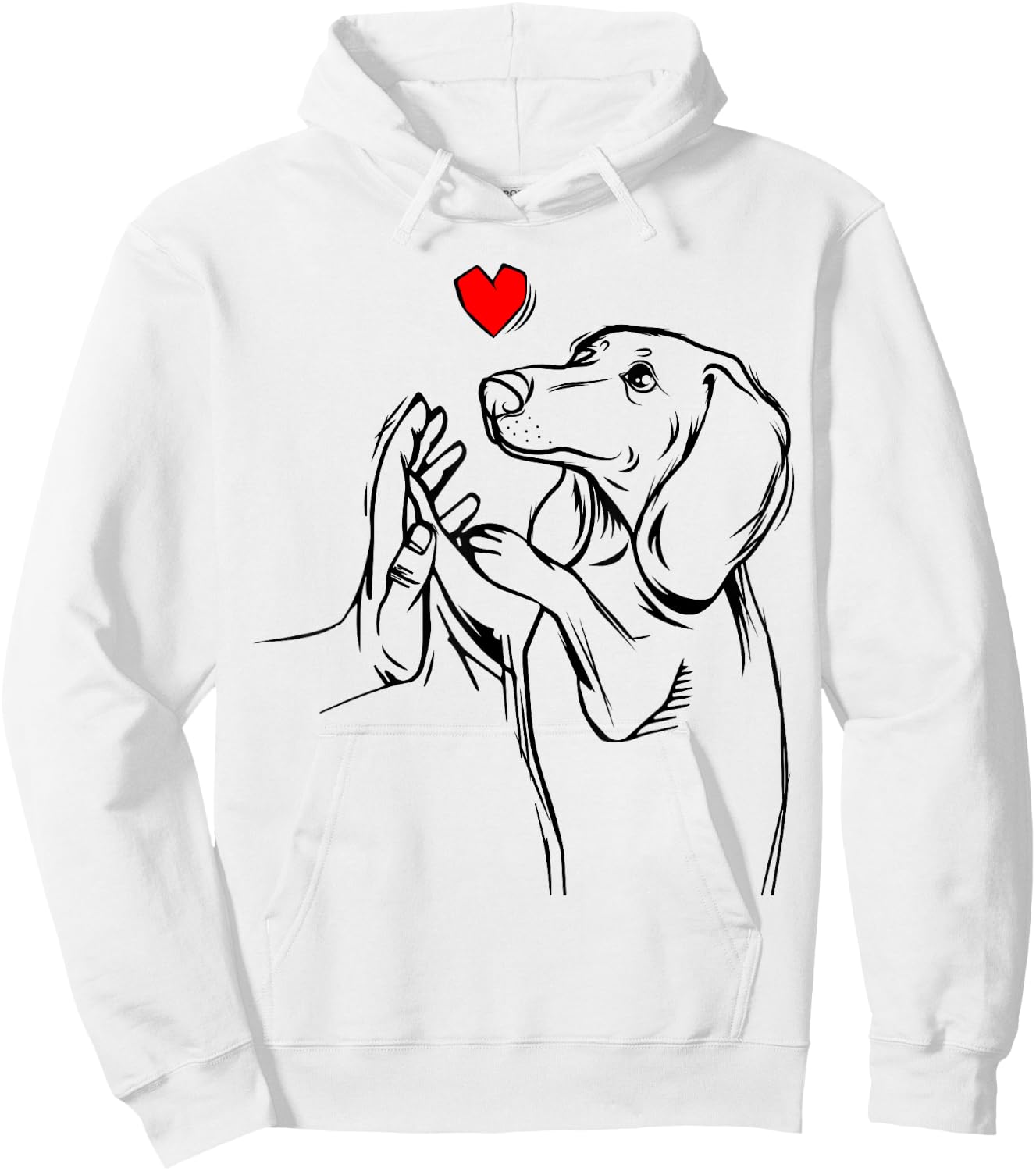 Dachshund Love Cute Weiner Dog Mom Funny Girls Gift Hoodie - Hoodie | White