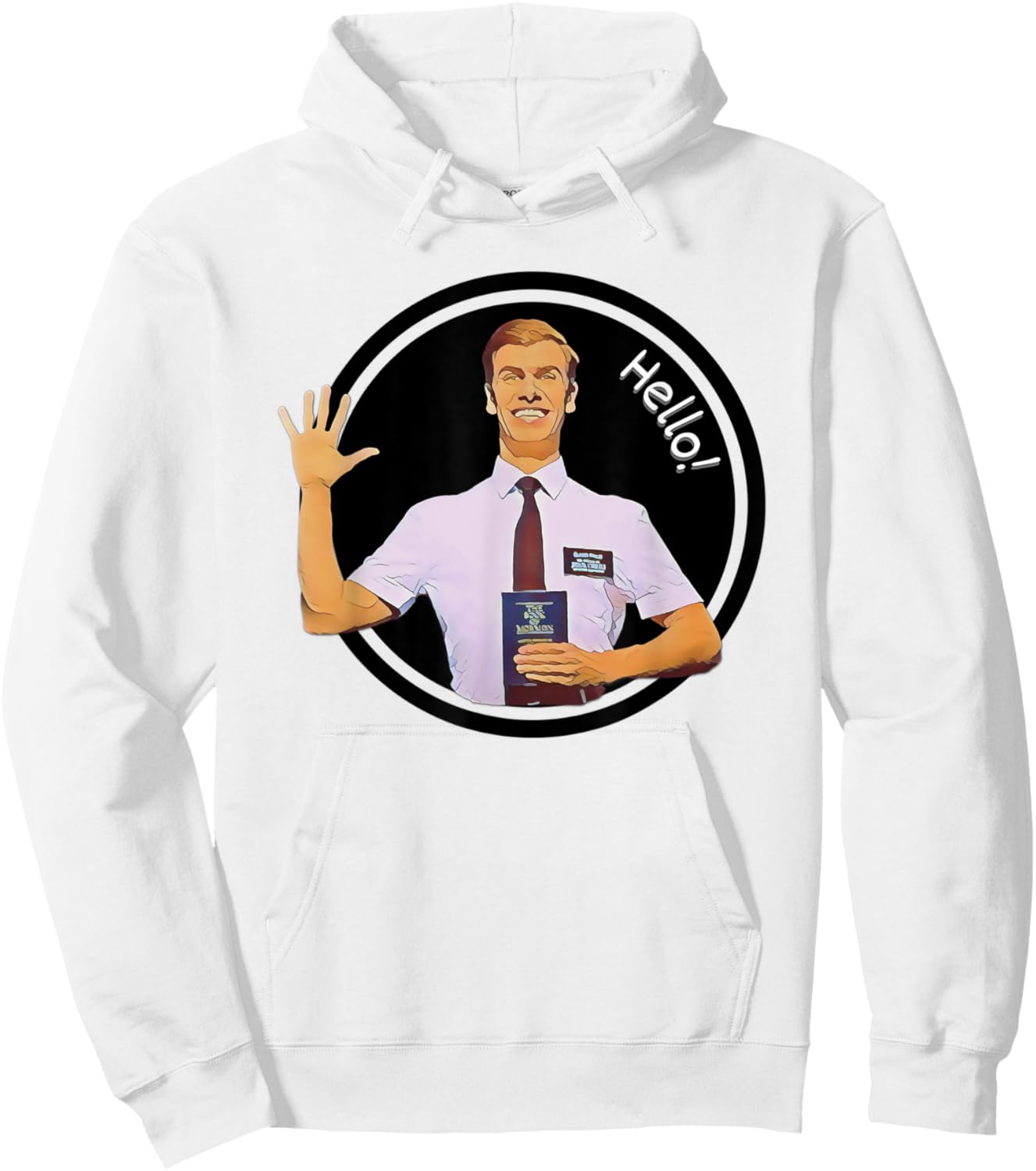 Book of Mormon Musical Hello! Elder Price Hoodie - Hoodie | White