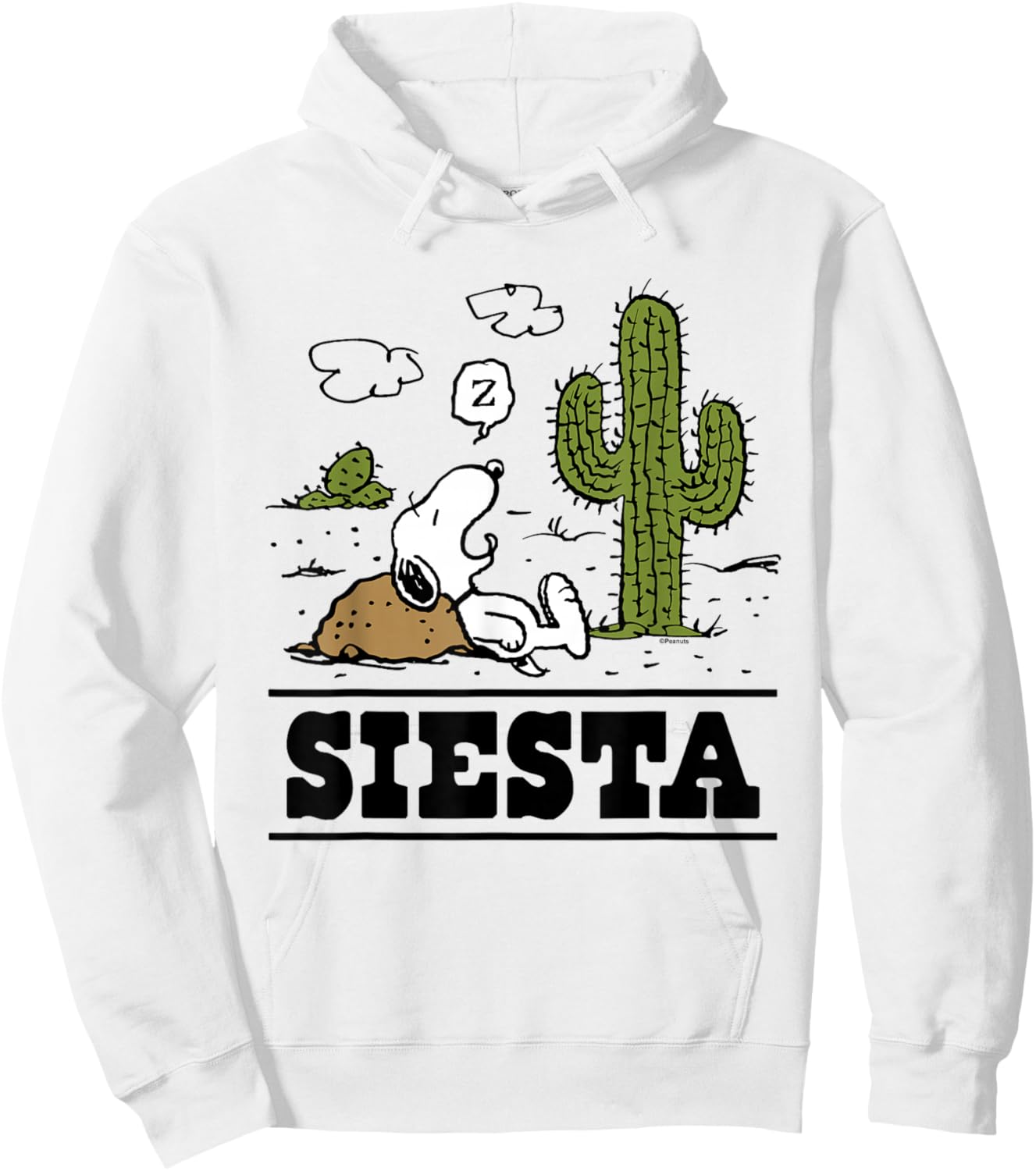 Peanuts - Snoopy Siesta Desert Hoodie - Hoodie | White