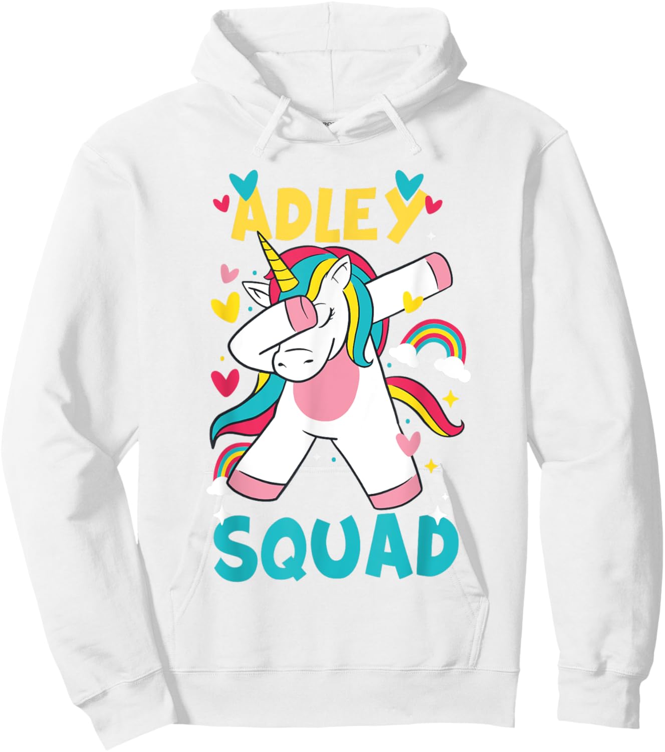Adley Merch Unicorn Design Hoodie - Hoodie | White