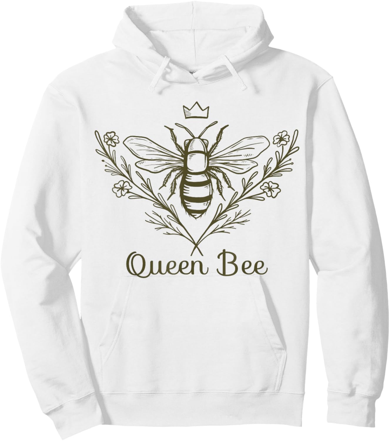 Queen Bee Shirt Honey Bee Keeper Outfit Beekeeping Hoodie - Hoodie | White