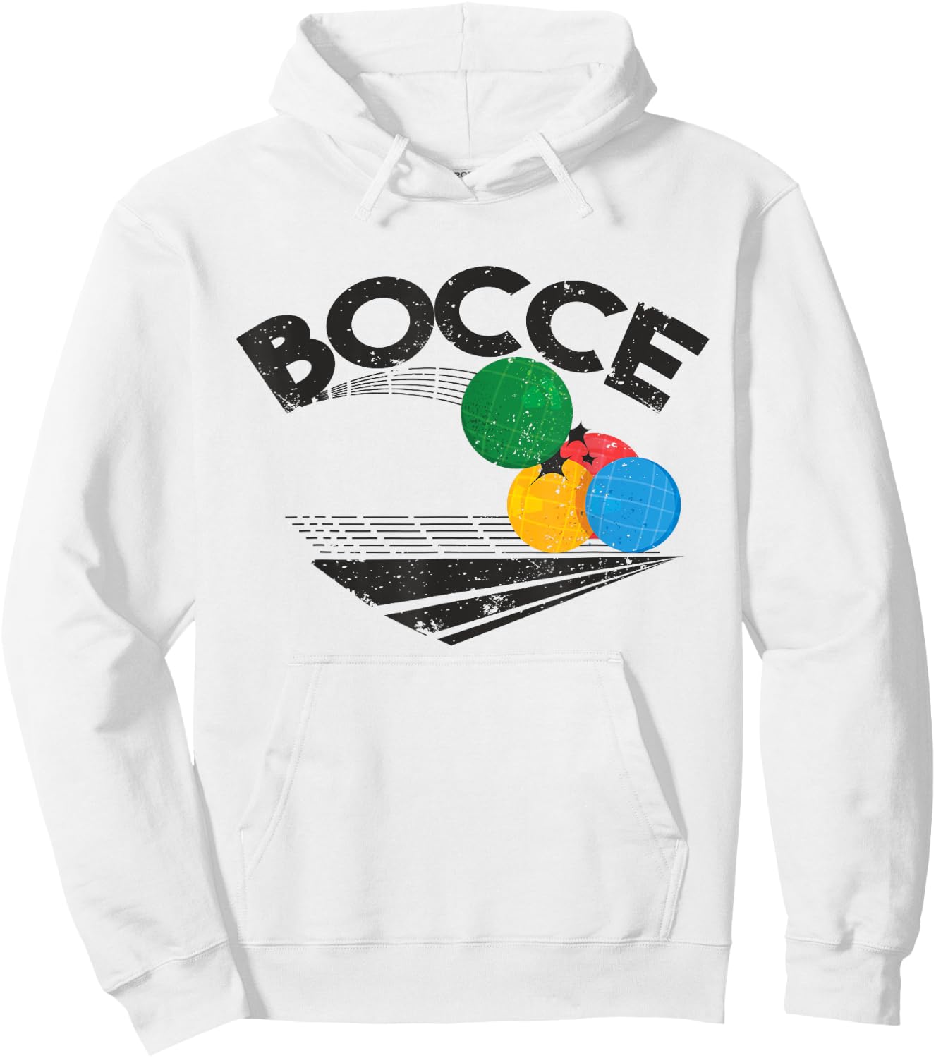 Bocce ball game design - Funny Bocce Player gift Hoodie - Hoodie | White