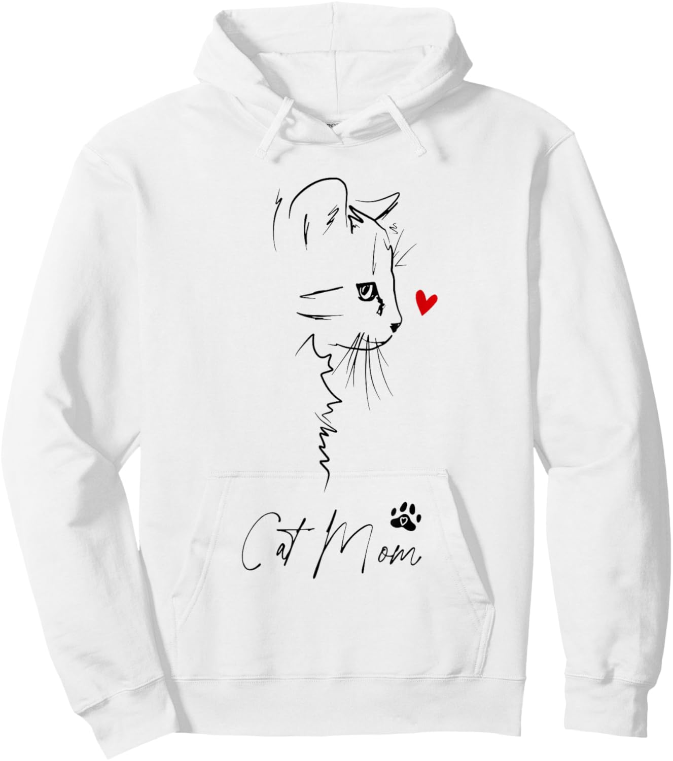 Vintage Retro Cat Mom Cat Owner Funny Mom Mother's Day Women Hoodie - Hoodie | White