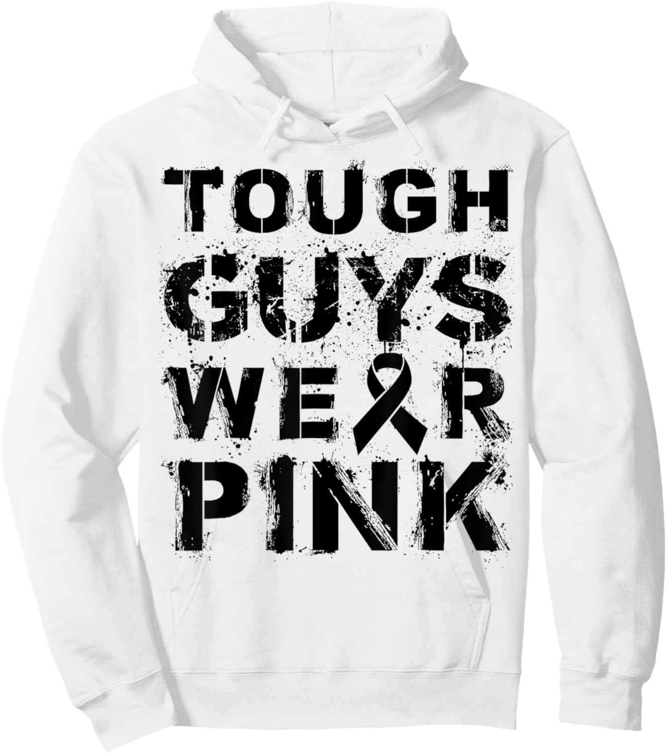 Tough Guys Wear Pink Hoodie - Hoodie | White
