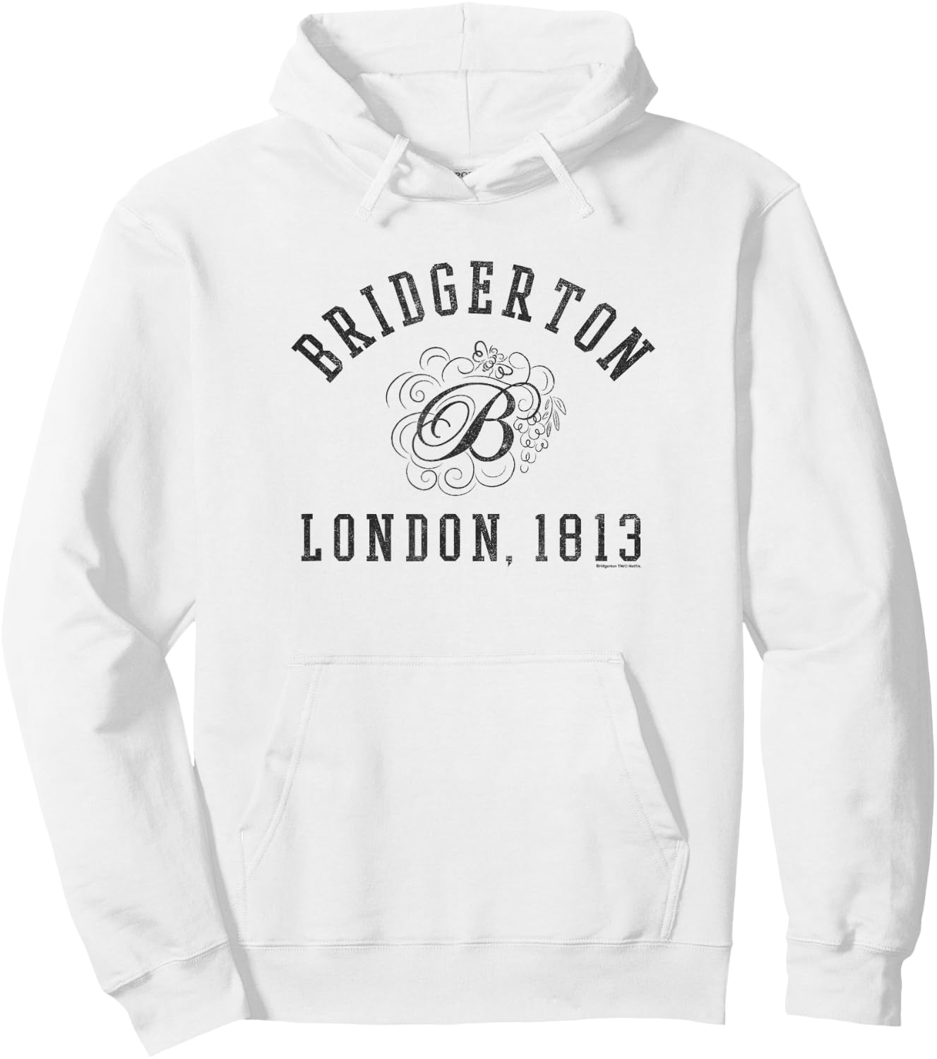Bridgerton London 1813 Logo Hoodie - Hoodie | White