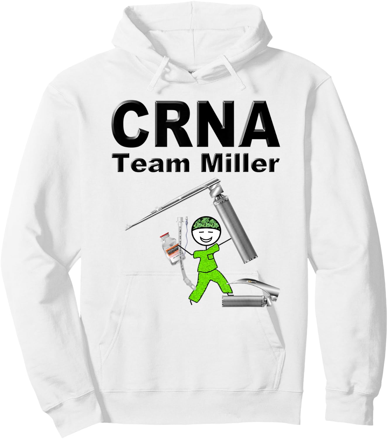 CRNA Team Miller Blade Hoodie - Hoodie | White