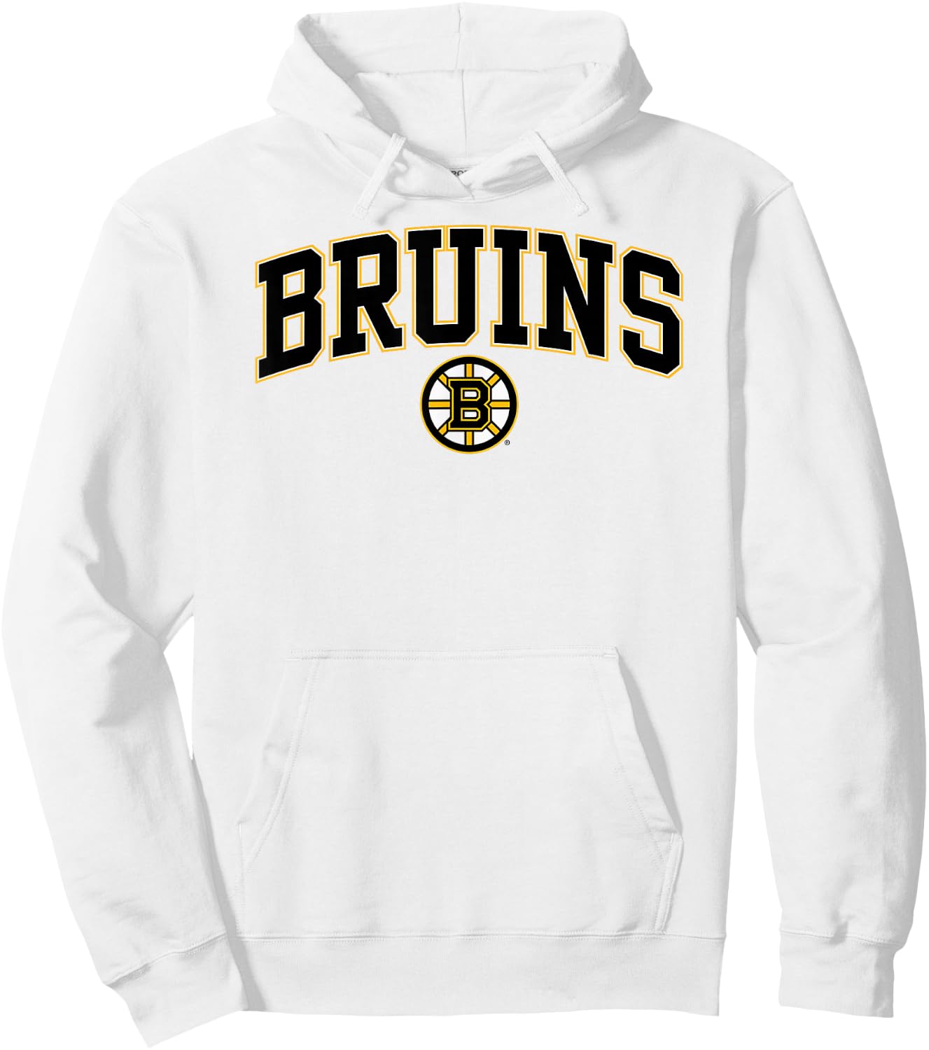 Boston Bruins Arch Over Gray Officially Licensed Hoodie - Hoodie | White
