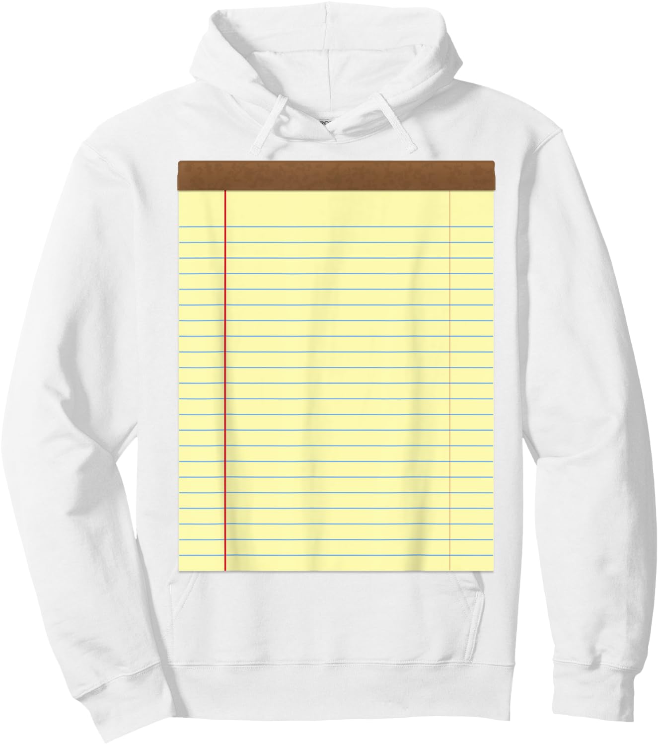Yellow Pad Lined Notebook Couple Group Halloween Costume Hoodie - Hoodie | White