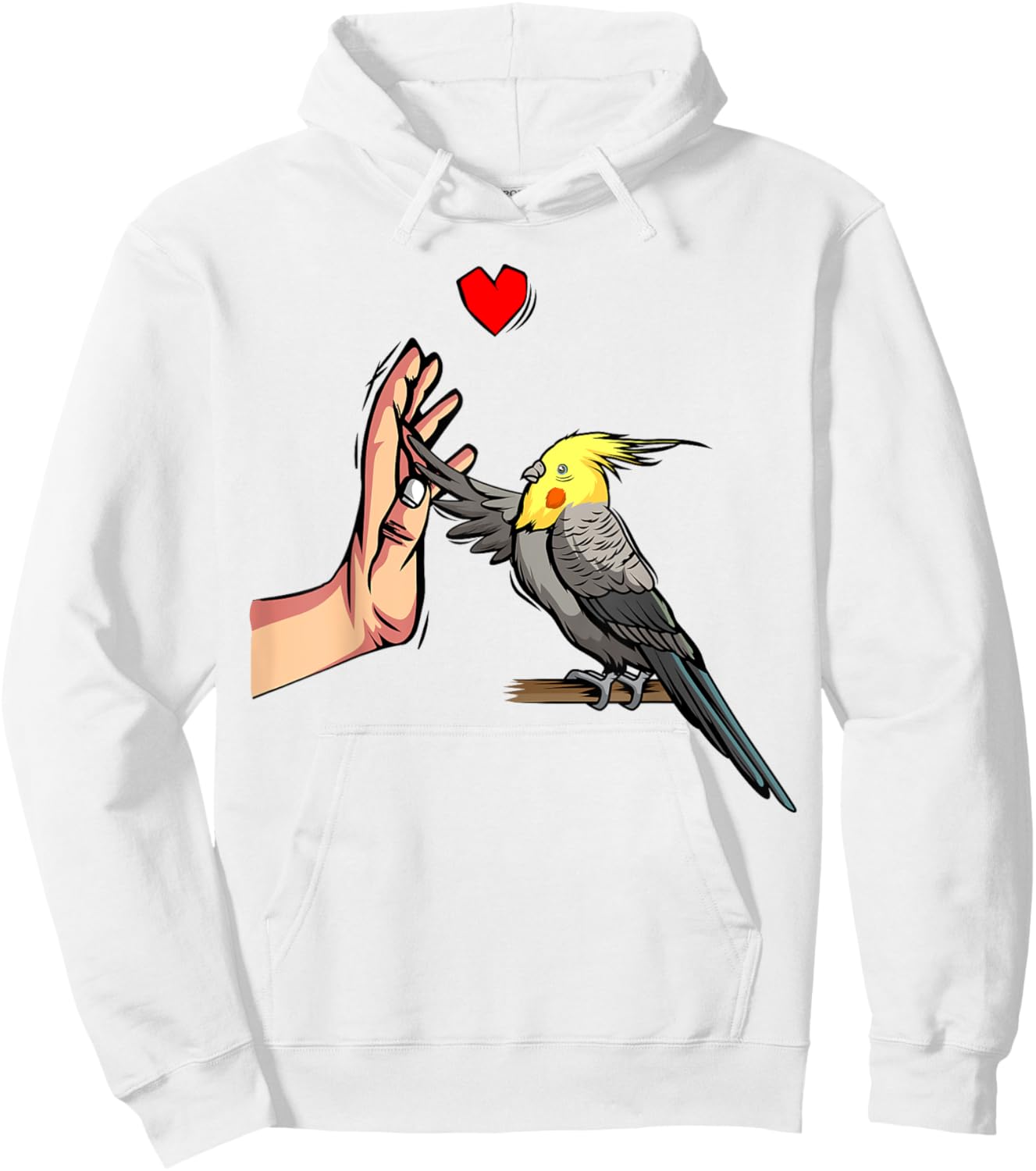Cute Bird Lover and Gift Ideas Cockatiel Love Bird Lovers Women , White, Small Hoodie - Hoodie | White