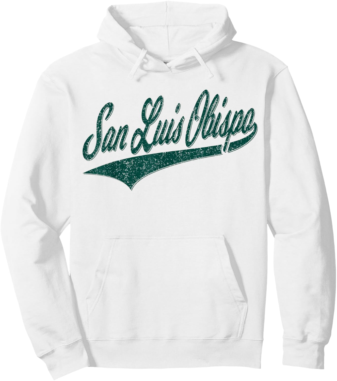 San Luis Obispo Slo California Varsity Script Sports Jersey Hoodie - Hoodie | White
