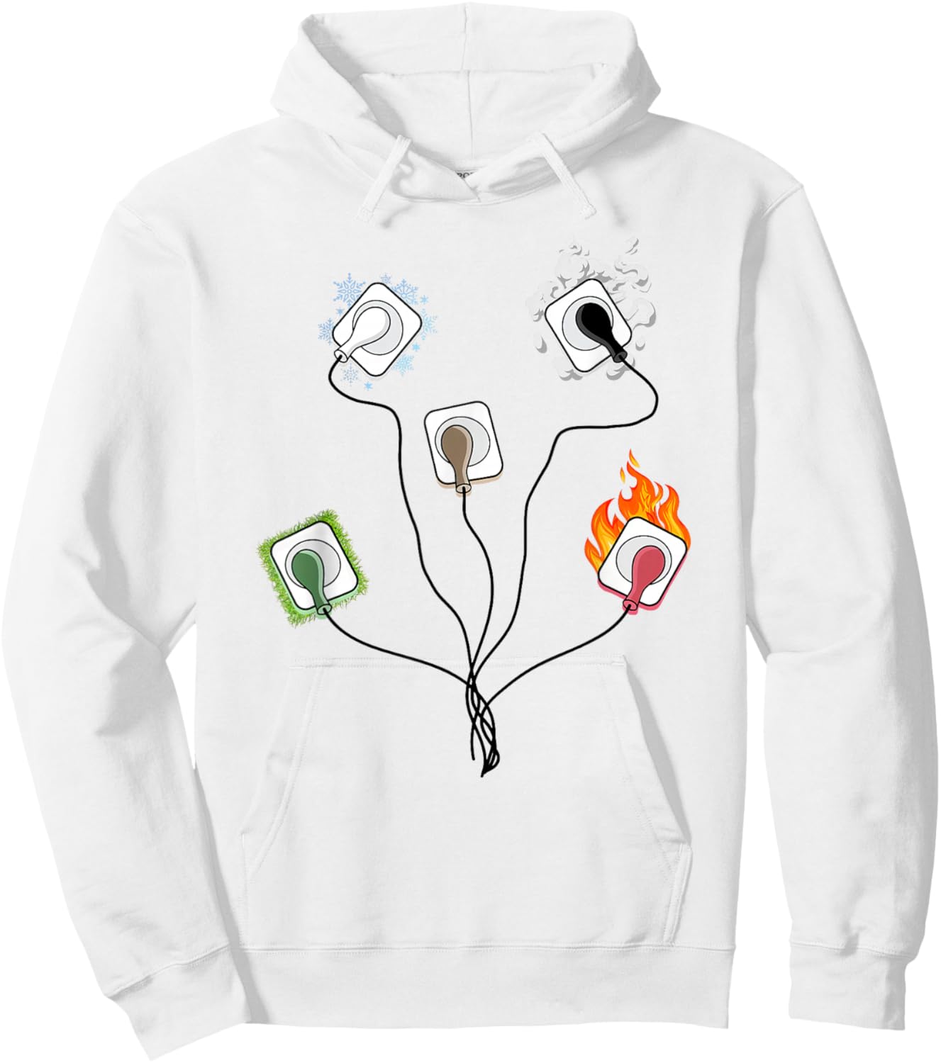 EKG Leads Cheat Sheet Funny Nursing ECG ICU Emergency Hoodie - Hoodie | White