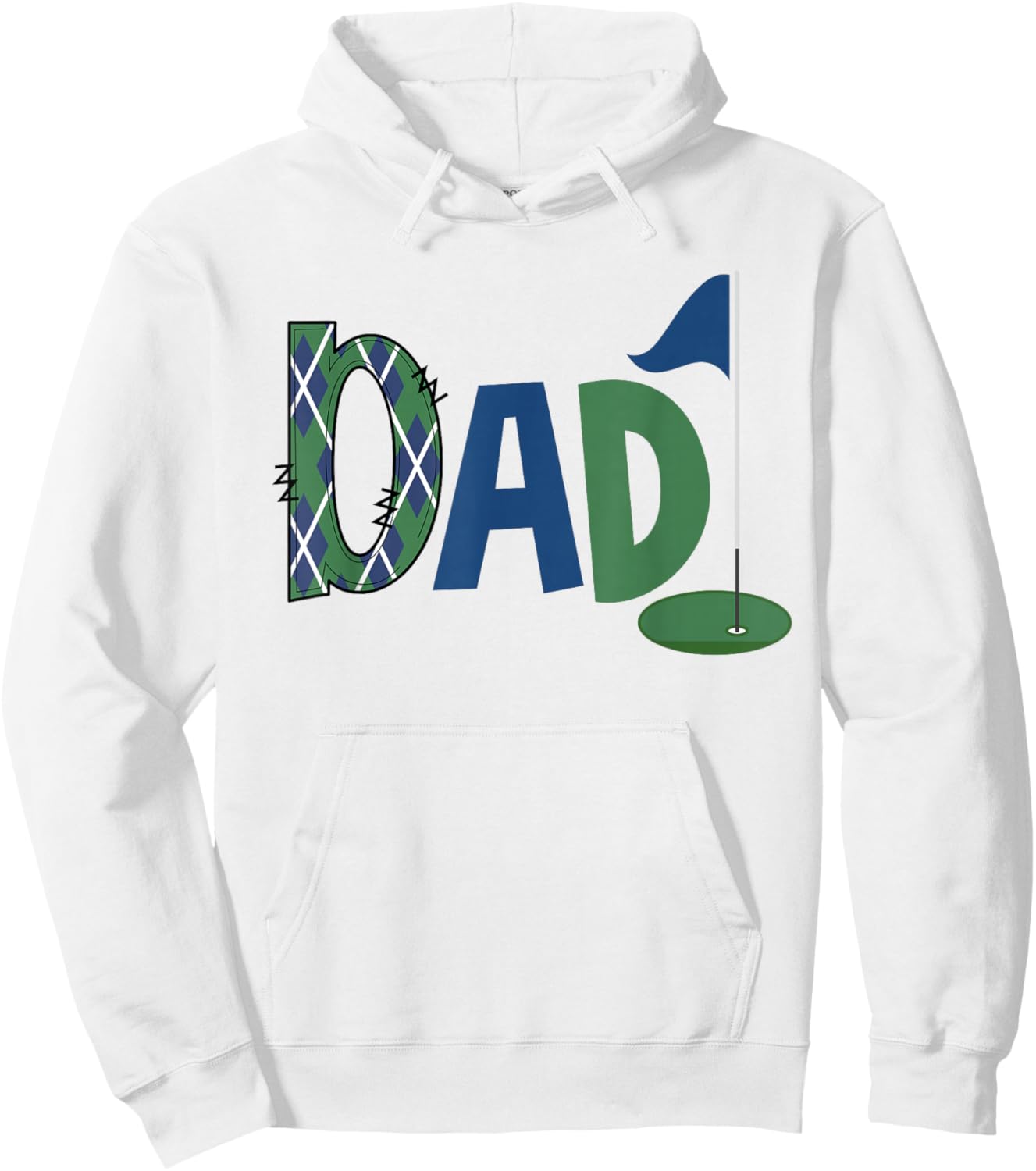 Dad of The Birthday Boy Hole in One Golf Sport Matching Hoodie - Hoodie | White