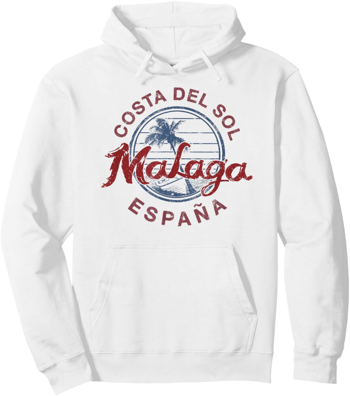 Spain Malaga Vintage Espana Hoodie - Hoodie | White