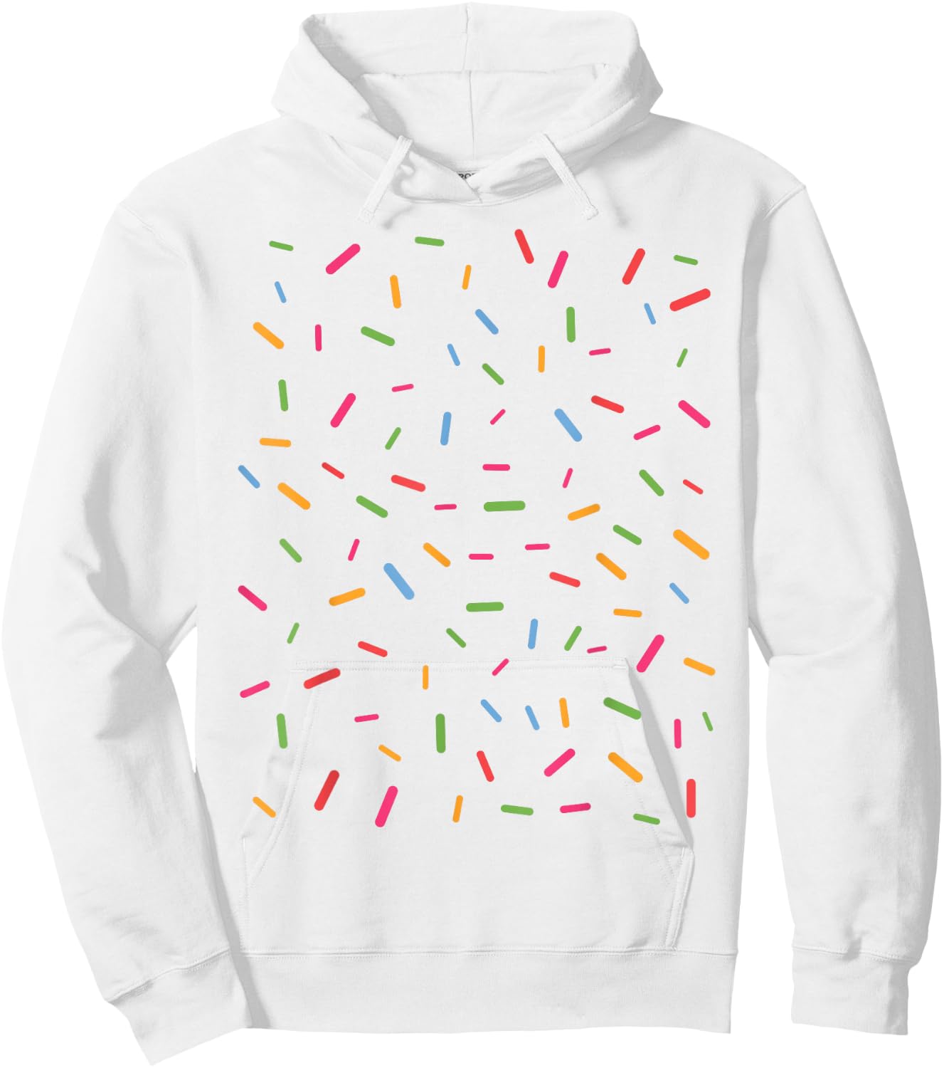 Rainbow Sprinkles Ice Cream Halloween Cupcake Costume Lazy Hoodie - Hoodie | White