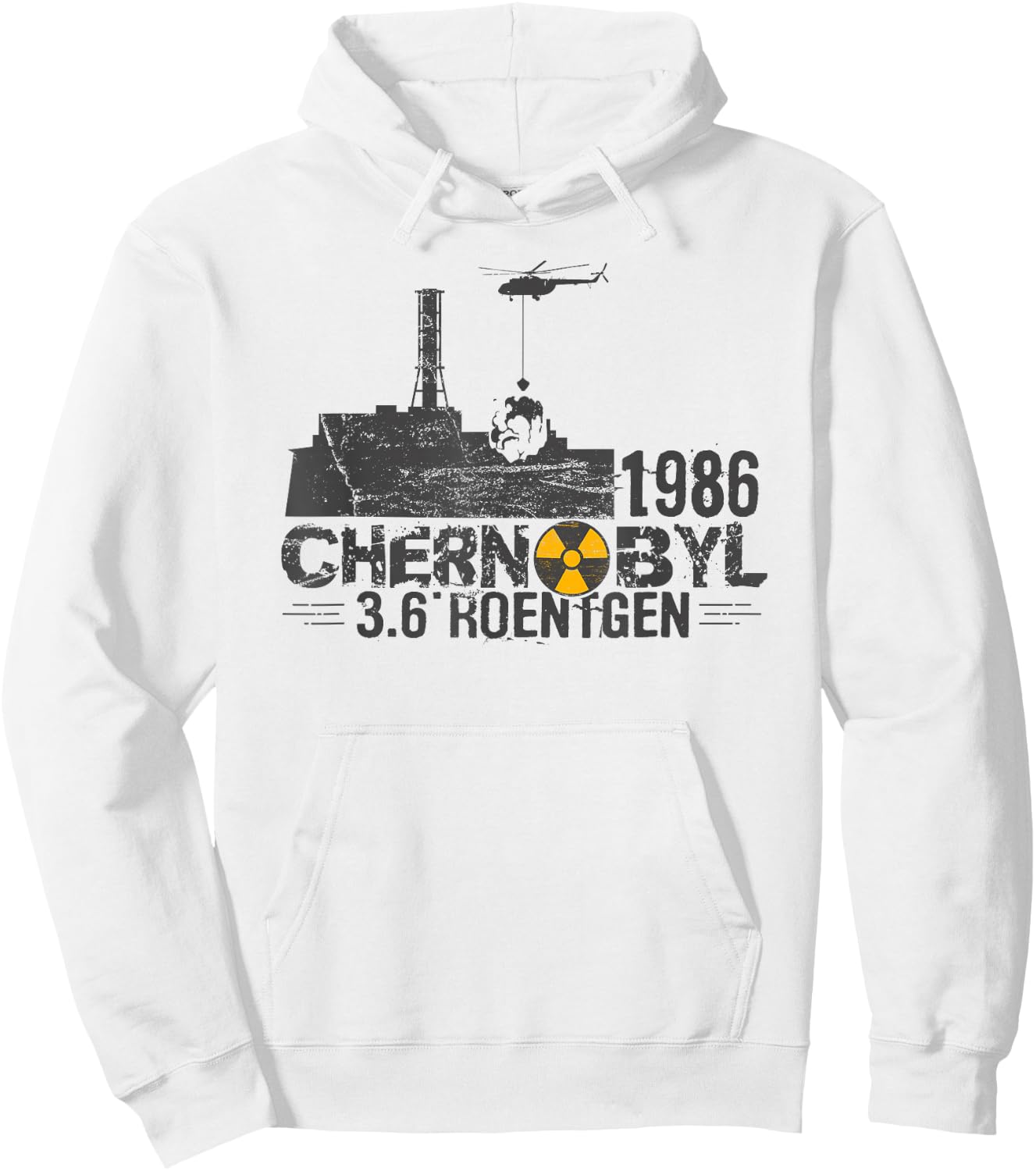 3.6 Roentgen Chernobyl city catastrophe in 1986 t shirt Hoodie - Hoodie | White