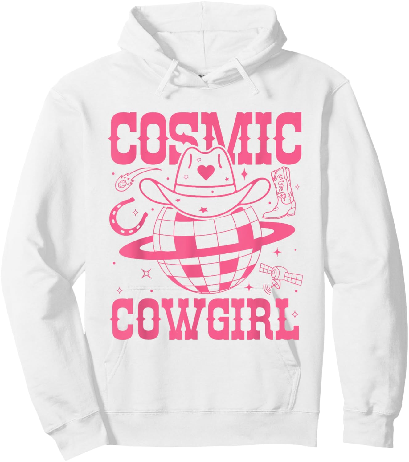 Cosmic Space Cowgirls Shirt Bachelorette Party Rodeo Girls Hoodie - Hoodie | White