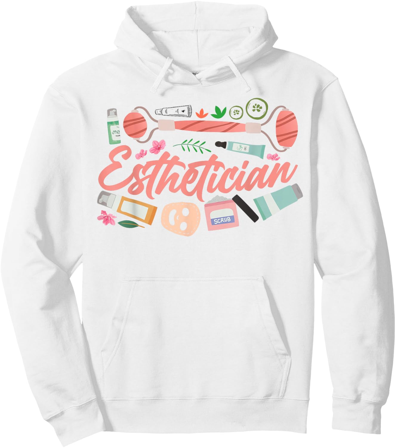 Cute Licensed Esthetician Skincare Beautician Esthetician Hoodie - Hoodie | White