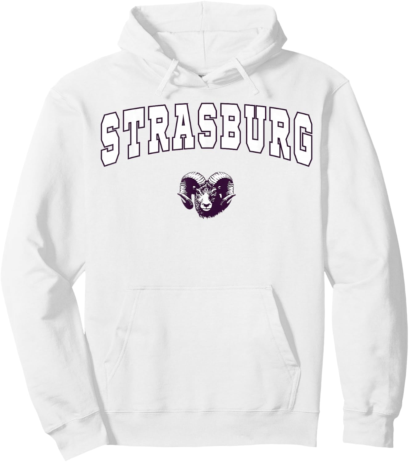 Strasburg High School Rams Hoodie - Hoodie | White