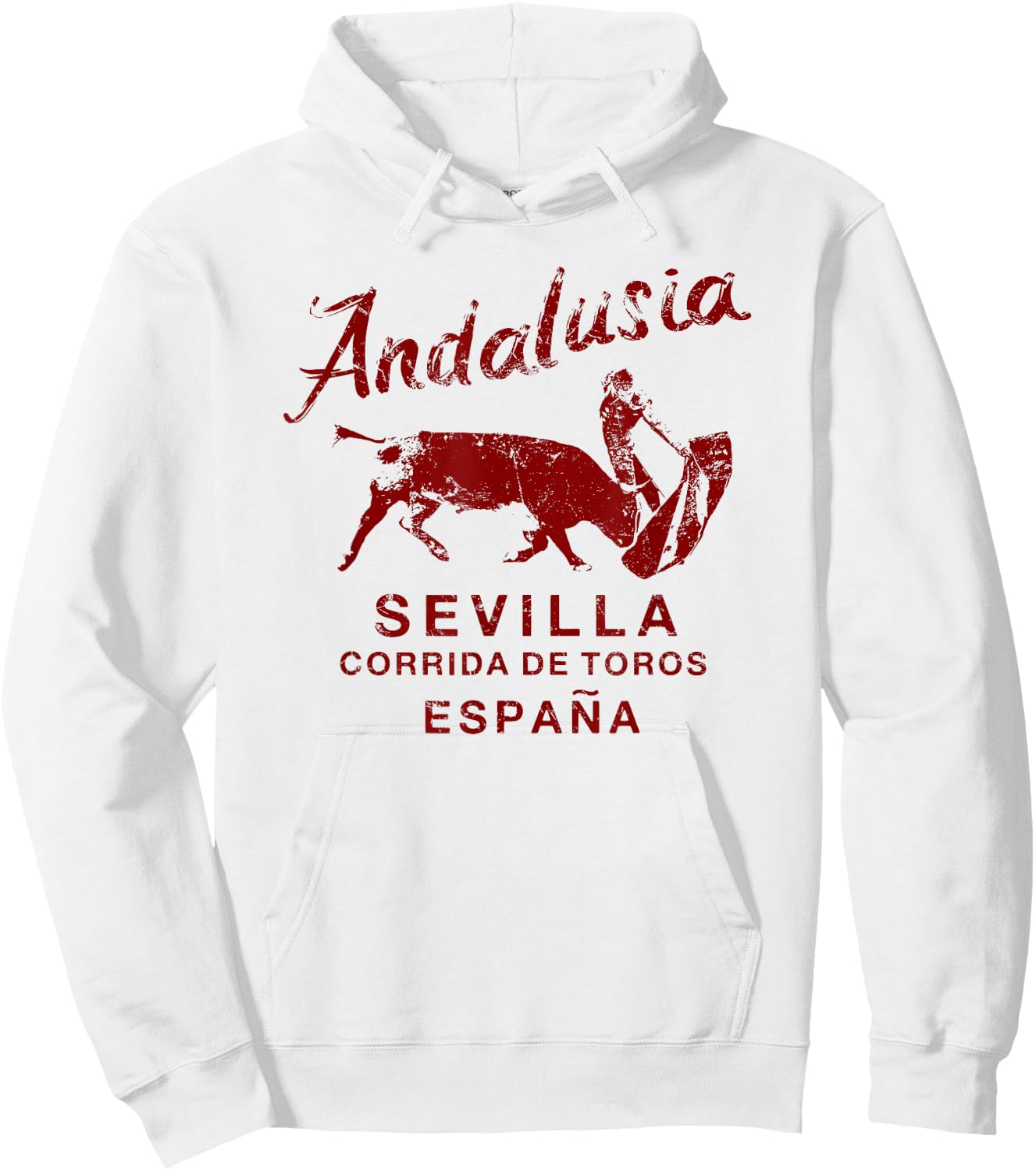 Seville Spain Bullfighting Matador Andalusia Vintage Hoodie - Hoodie | White
