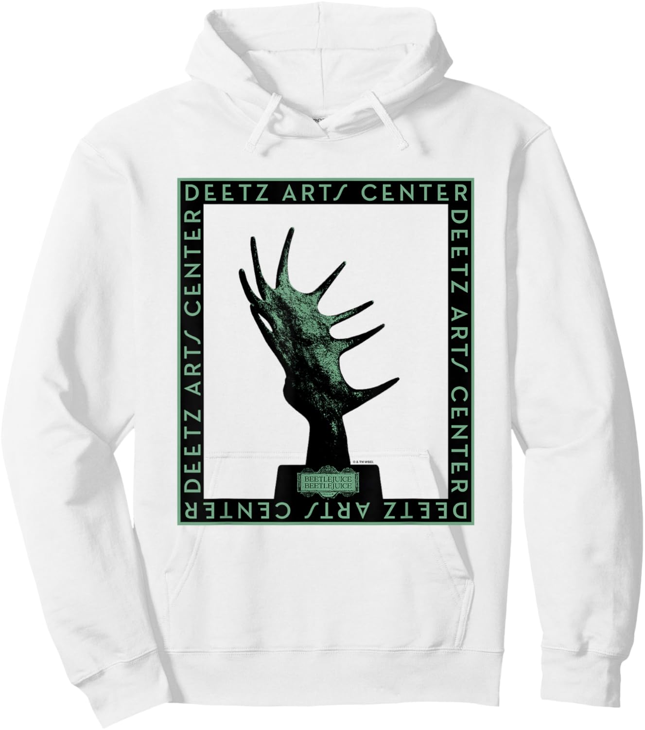 Beetlejuice Beetlejuice Deetz Arts Center Poster Hoodie - Hoodie | White