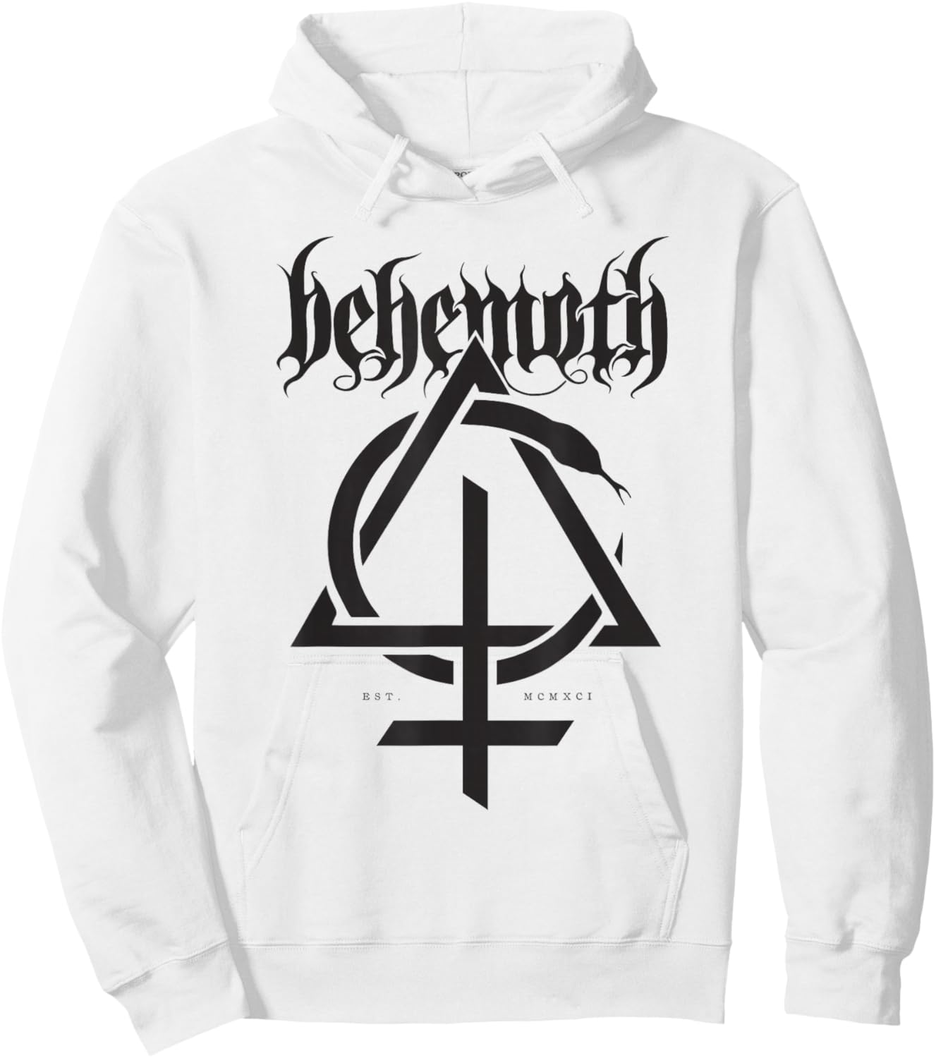Behemoth – Opus Sigil On White Hoodie - Hoodie | White