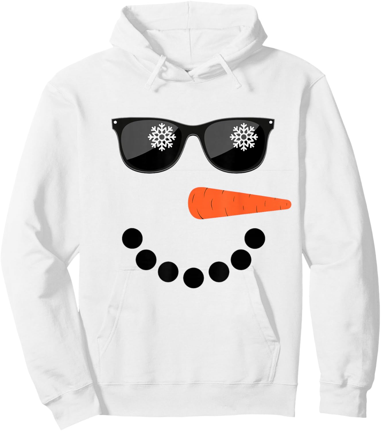 Snowman Shirt Glasses Boys Kids Toddlers Christmas Winter Hoodie - Hoodie | White
