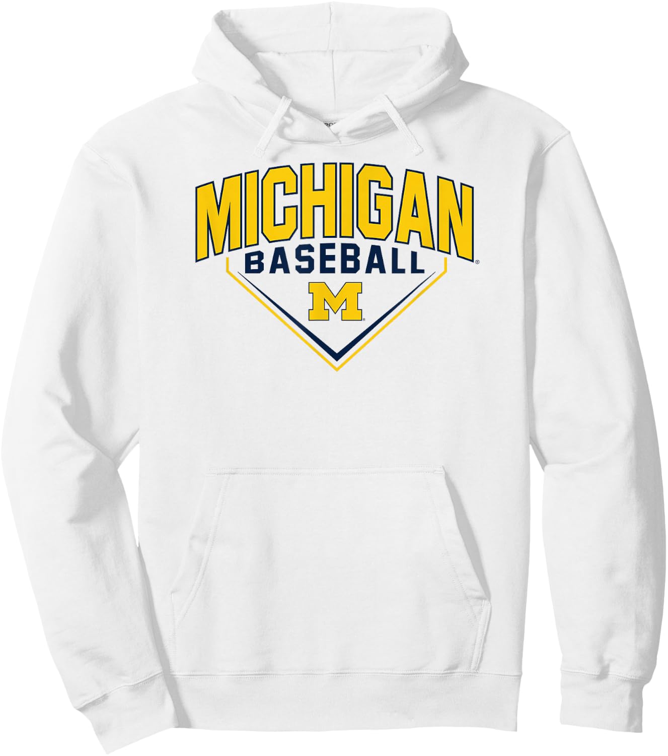 Michigan Wolverines Baseball Bullpen Logo Hoodie - Hoodie | White