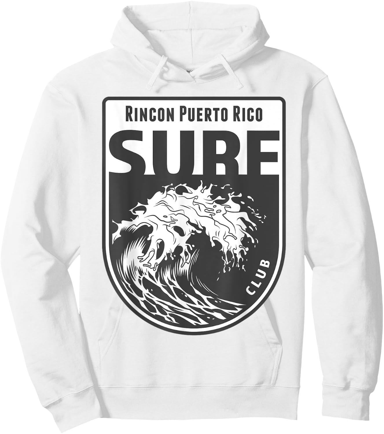 Rincon, Puerto Rico Surf Souvenir Surfing Vacation Gift Hoodie - Hoodie | White