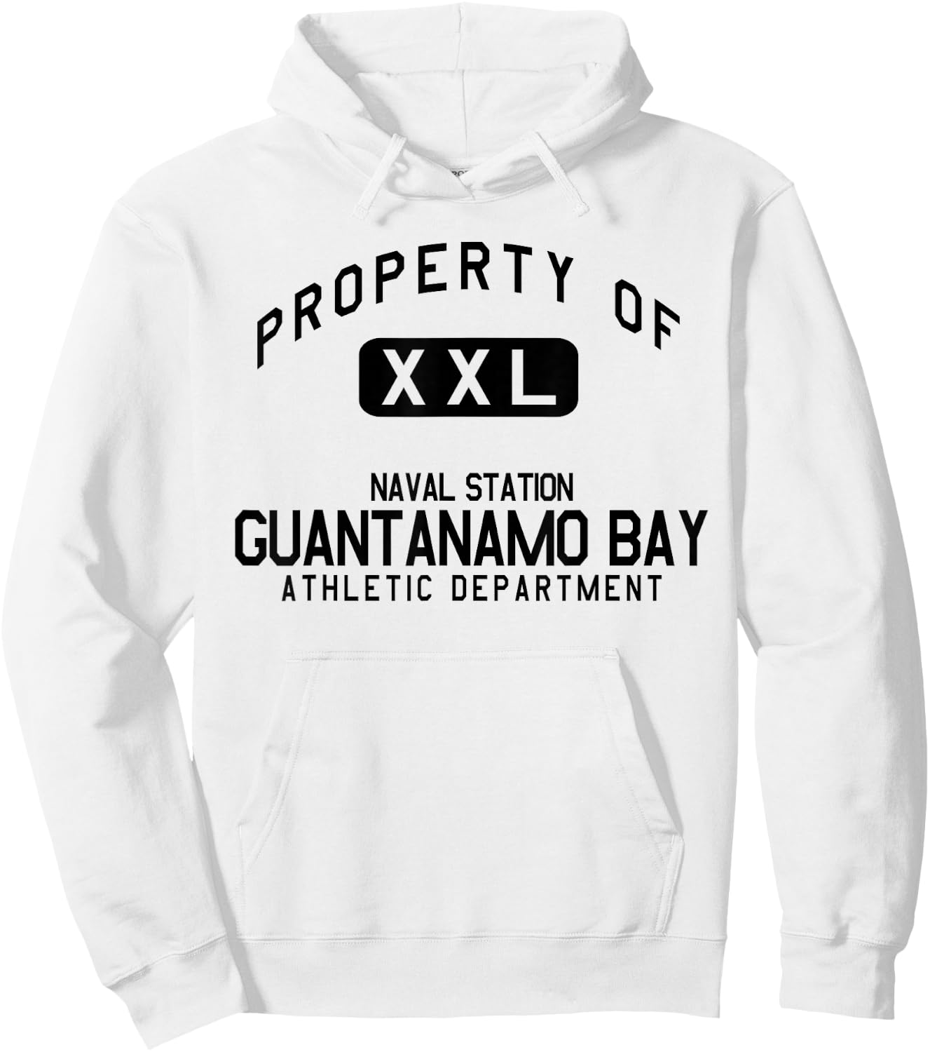 Property of Naval Station Guantanamo Bay Athletic Department Hoodie - Hoodie | White