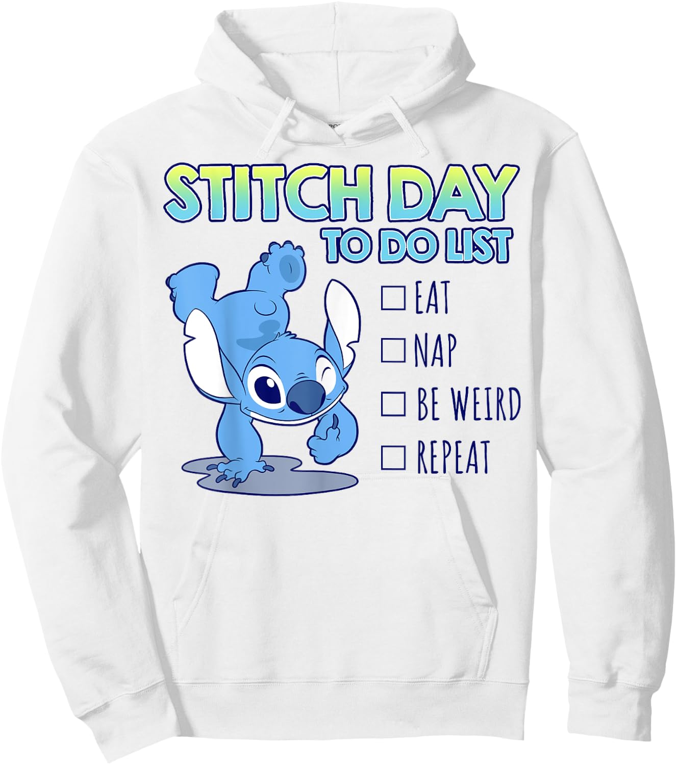 Disney Lilo & Stitch 626 Stitch Day To Do List Hoodie - Hoodie | White